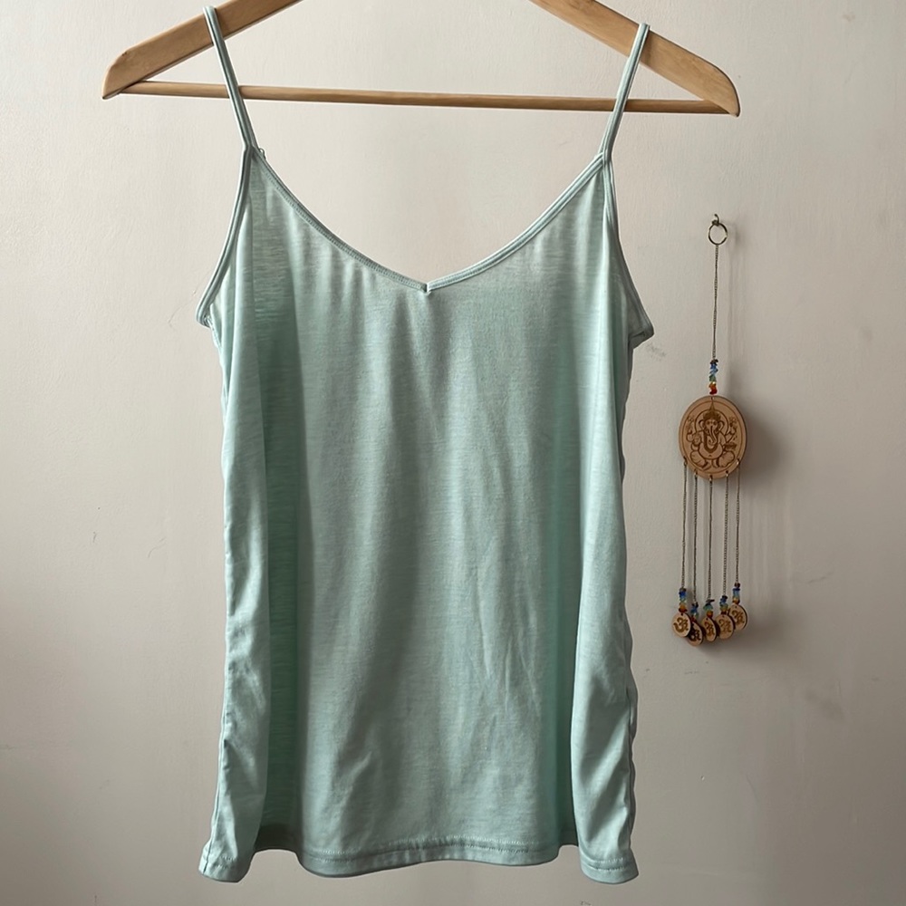 Divided/ H&M Light Teal Cami Tank W/ Adjustable Straps- Size Medium
